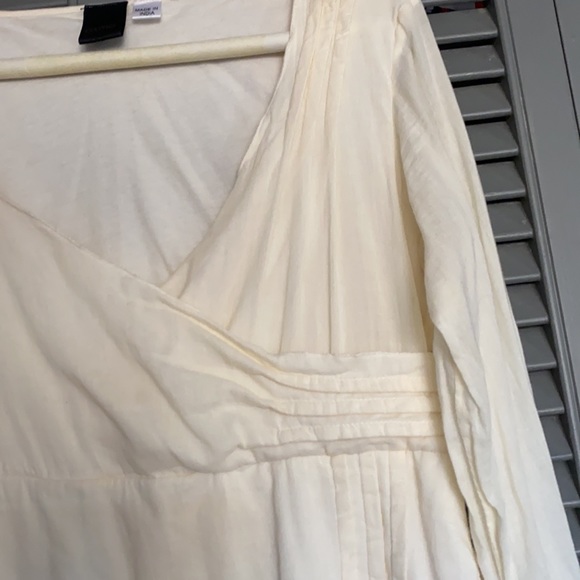 Cream linen mini dress. OXMO design label. - Picture 3 of 6